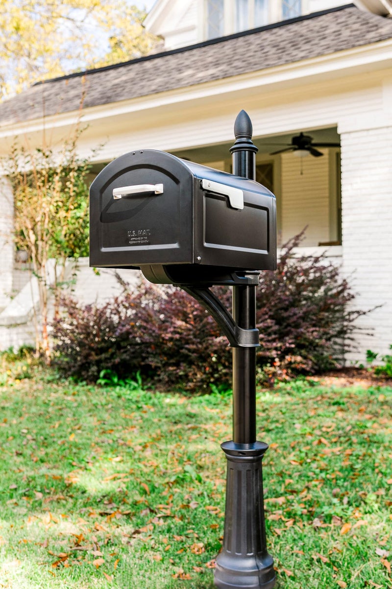 Architectural Mailboxes Hamilton Aluminum Mailbox Post, Compatibility Code F, G, H, 7510B-10, Black - Image 2